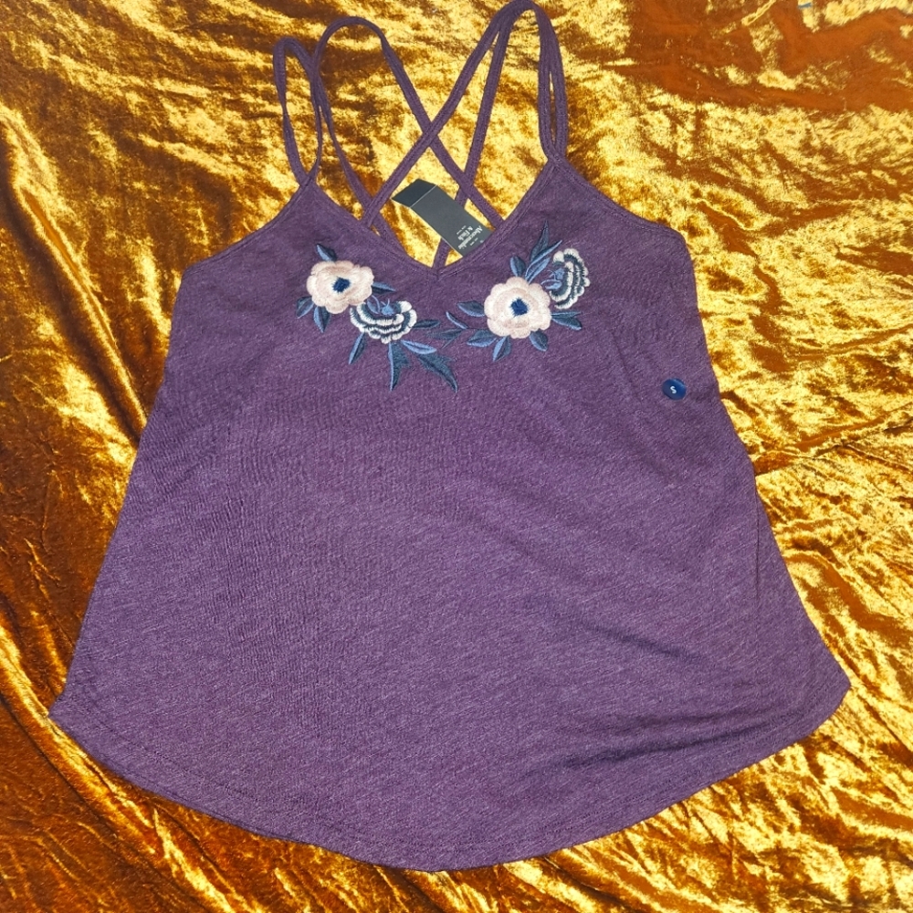 Abercrombie & Fitch Strappy Floral Tank